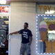 Roderick Griffith watches as peaceful demonstrators, protesting the fatal shooting of Michael Brown, march in Ferguson, Mo., on Aug. 22, 2014.
Joe Raedle/Getty Images